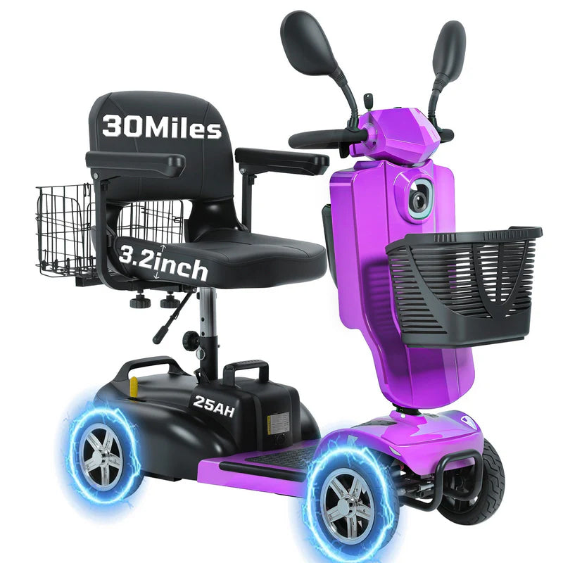 Ecomobi MS02 Pro Folding Mobility Scooter - 30 Miles Range - 21.5st Capacity - Road Legal