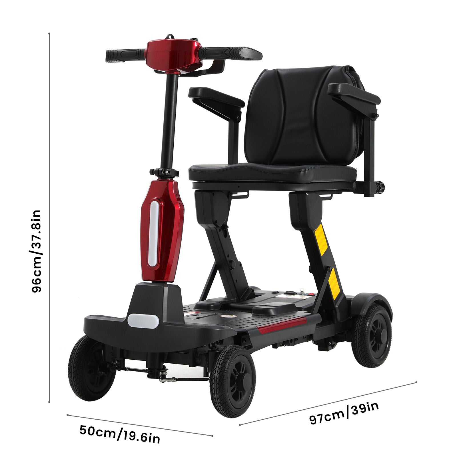 Ecomobi MS02-F Ultra Automatic Folding Mobility Scooter - 15 Miles (24km) Range - Flight Safe