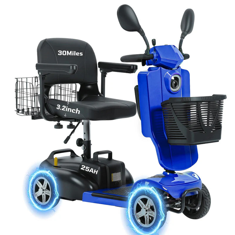 Ecomobi MS02 Pro Folding Mobility Scooter - 30 Miles Range - 21.5st Capacity - Road Legal