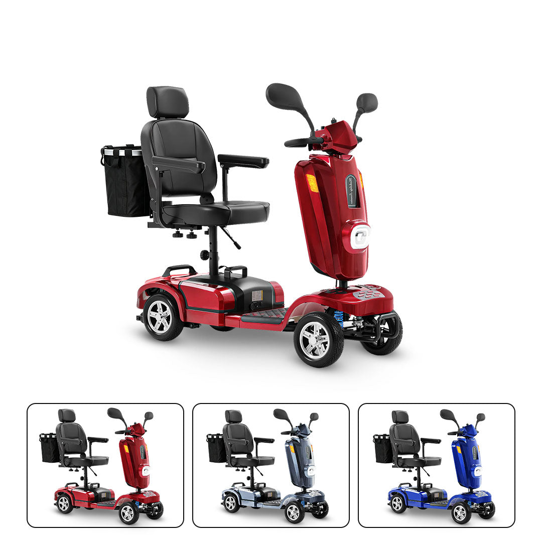 [ BACKORDER NOTICE ]Ecomobi MS02 Plus Heavy Duty Mobility Scooter - 26 Miles Range - 28st - Class 3 Road Legal
