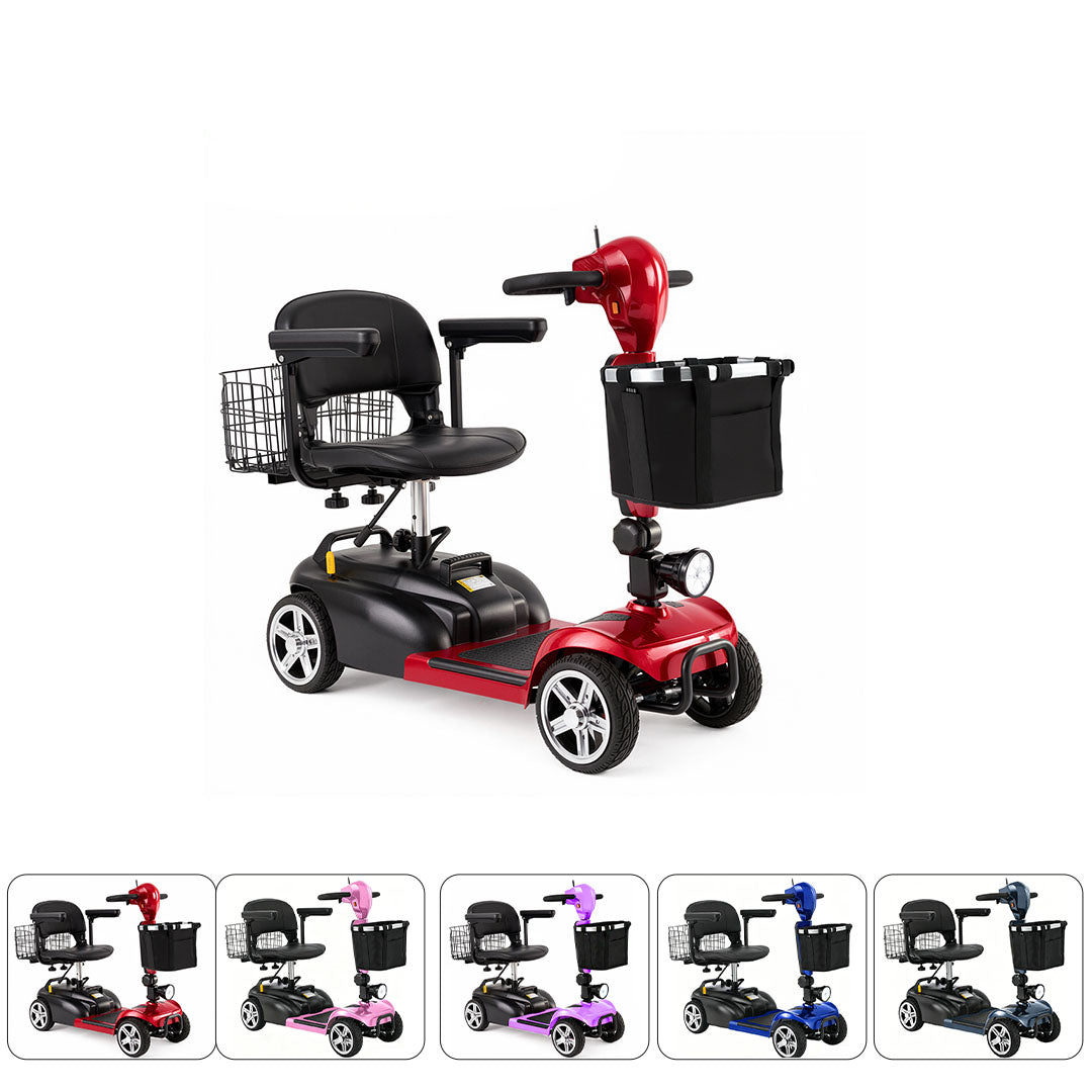 Ecomobi MS02 4-Wheel Mobility Scooter - 15 Miles (24km) Range - Stable & Compact Design-1